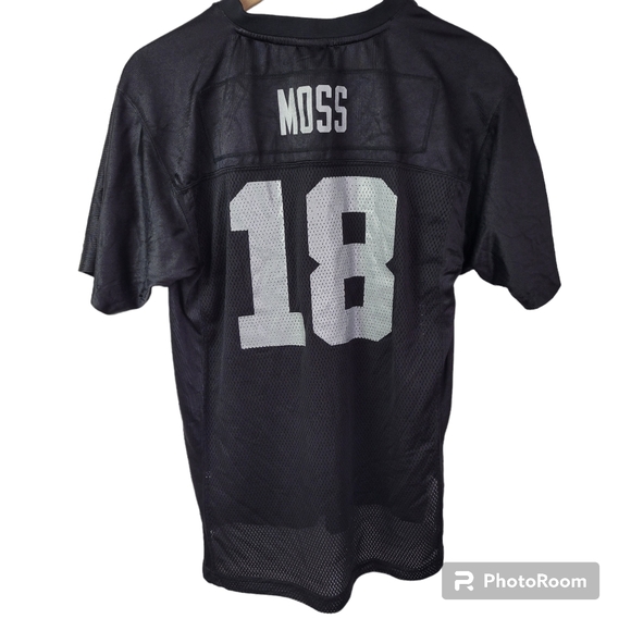 NFL Reebok | Randy Moss 18 On Field Black Jersey Mens XL - Picture 2 of 11